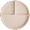 Assiette à compartiments en silicone avec ventouse Shifting Sand - Mushie