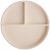 Variation Beige du produit Assiette à compartiments en silicone avec ventouse Shifting Sand de la marque Mushie