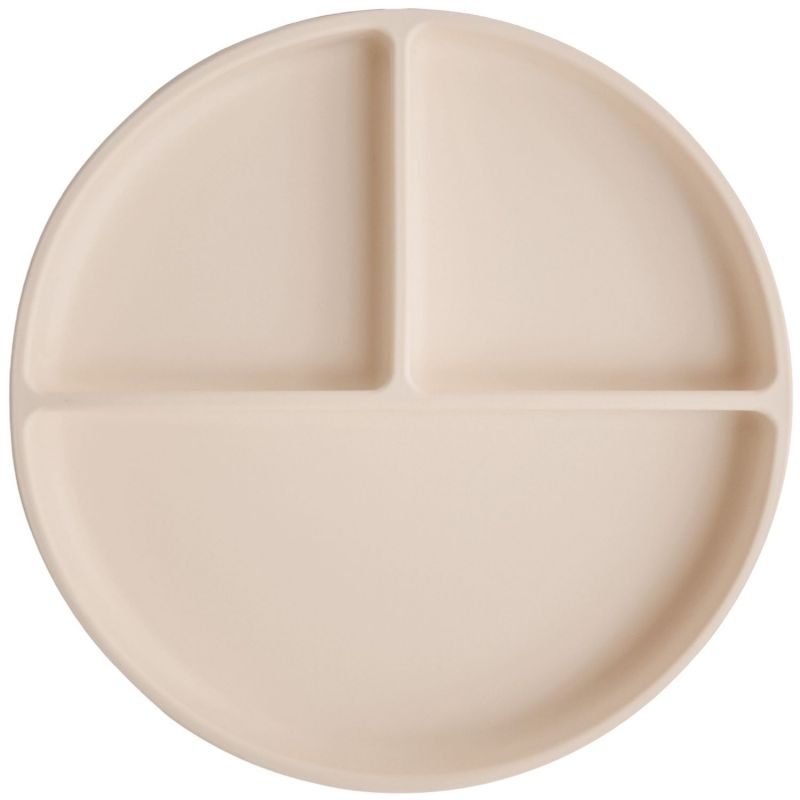 Assiette à compartiments en silicone avec ventouse Shifting Sand Mushie Produit 1