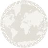 Tapis rond en toile de coton Carte du monde (120 cm) - Lilipinso