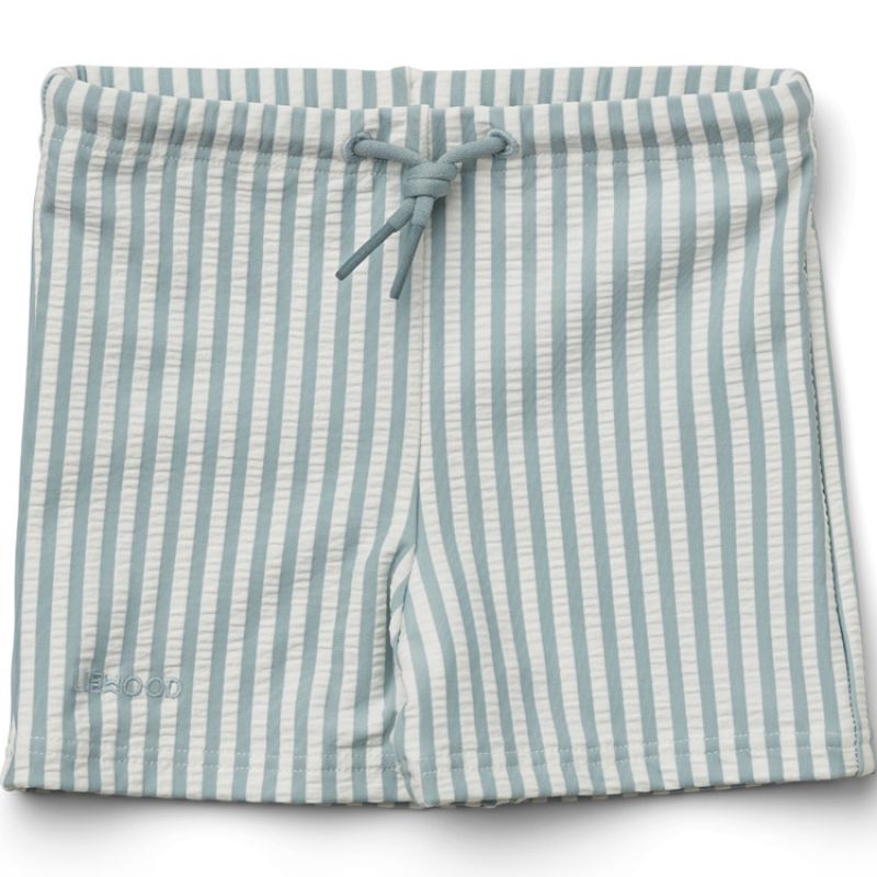 Short de bain rayé Otto bleu et blanc (18-24 mois) Liewood