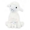 Peluche Mouton maman et bébé Les Ptipotos Blanc (31 cm) Les Déglingos Produit 3