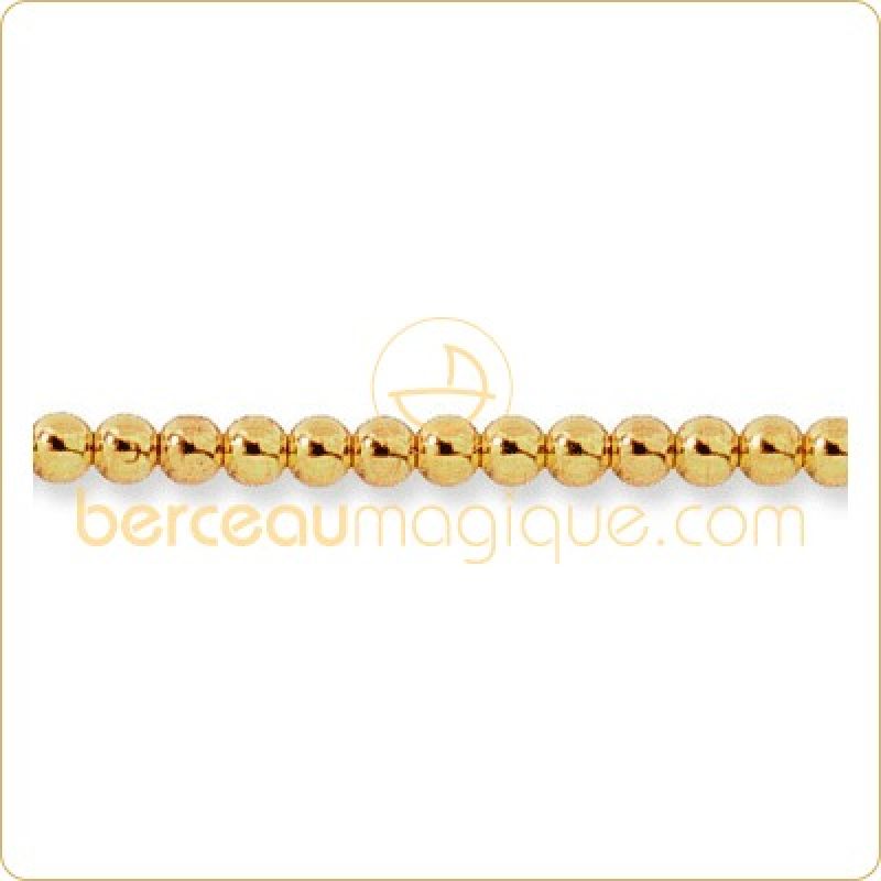Collier maman boules en or jaune Berceau magique bijoux