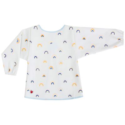 Bavoir manches longues imperméable Rainbow Baby to Love