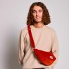 Sac banane Andrea Velours Brique Hindbag Ambiance 3