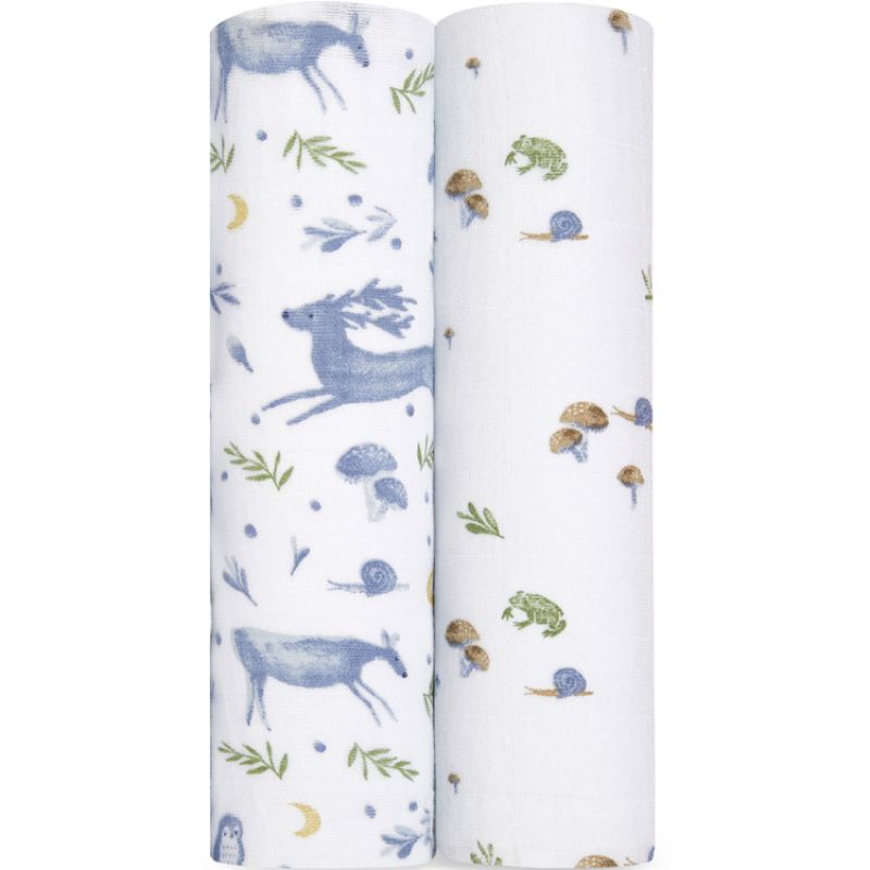Lot de 2 maxi-langes en coton bio Outdoors (120 x 120 cm) aden + anais