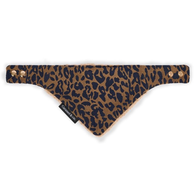 Bandana pour animaux Camel Leopard Caramel & Cie Produit 1