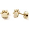 Boucles d'oreilles à vis Pattes de chat (or jaune 375°) Baby bijoux Produit 1
