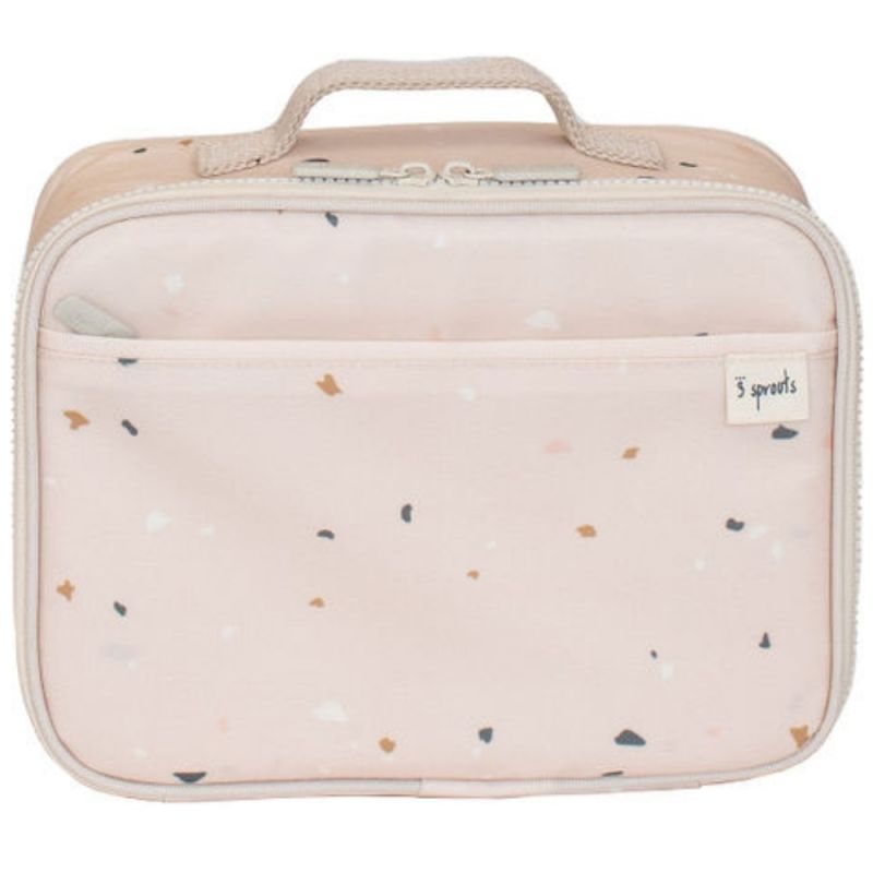 Lunch bag en tissu recyclé Terrazzo rose (6 L) 3 sprouts Produit 3