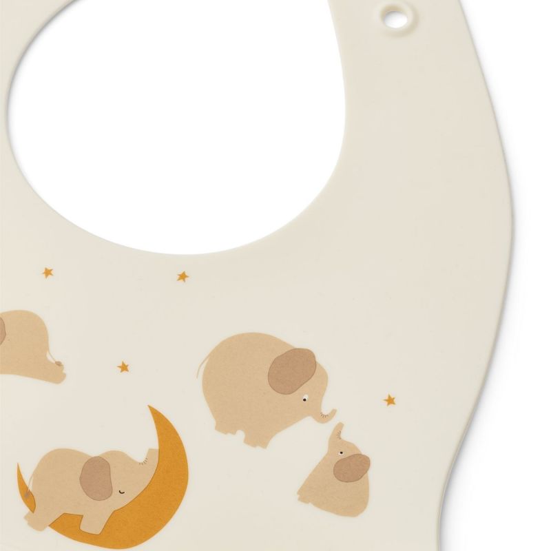 Lot de 2 bavoirs en silicone Ember Elephant Crème de la crème Liewood Produit 3