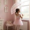 Parapluie cloche transparent Ballerines (68 cm) Little L Ambiance 2