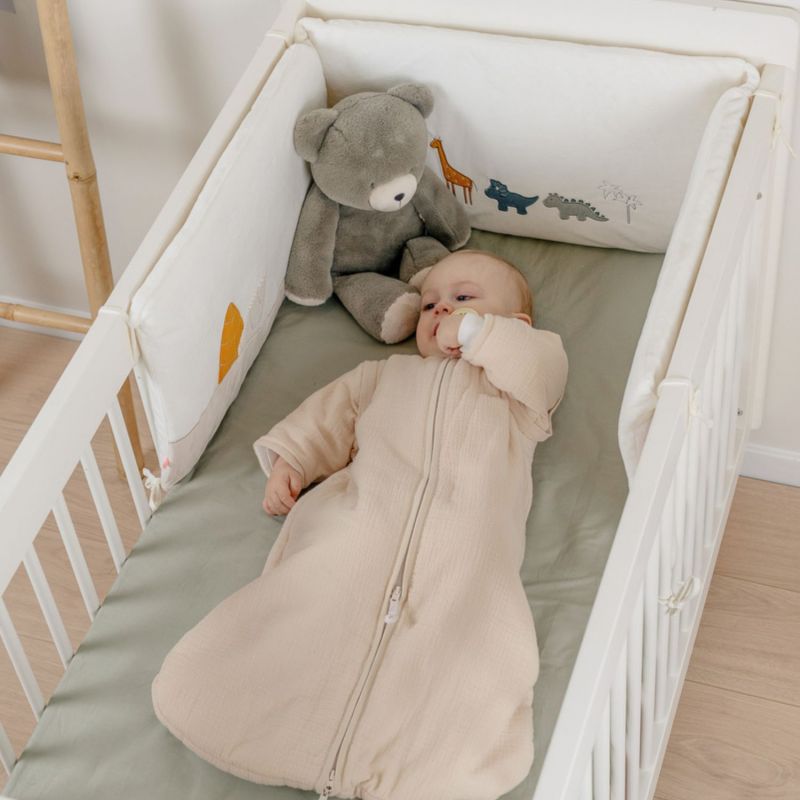 Gigoteuse chaude en mousseline bio Beige (100 cm) Noukie's Ambiance 1