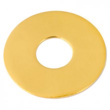Bracelet empreinte mini pi sur double chaîne 14 cm (or jaune 750°)   par Les Empreintes