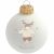 Variation Blanc, marron du produit Boule de Noël Mon 1er Noël Les Yeux Fripons (personnalisable) de la marque Baubels