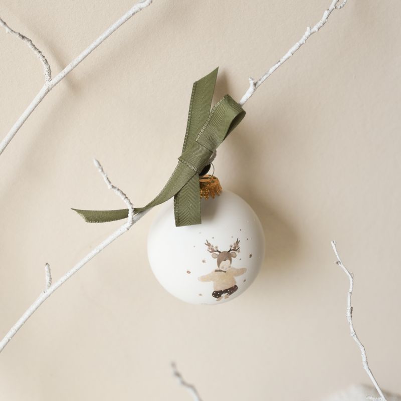 Boule de Noël Mon 1er Noël Les Yeux Fripons (personnalisable) Baubels Ambiance 4