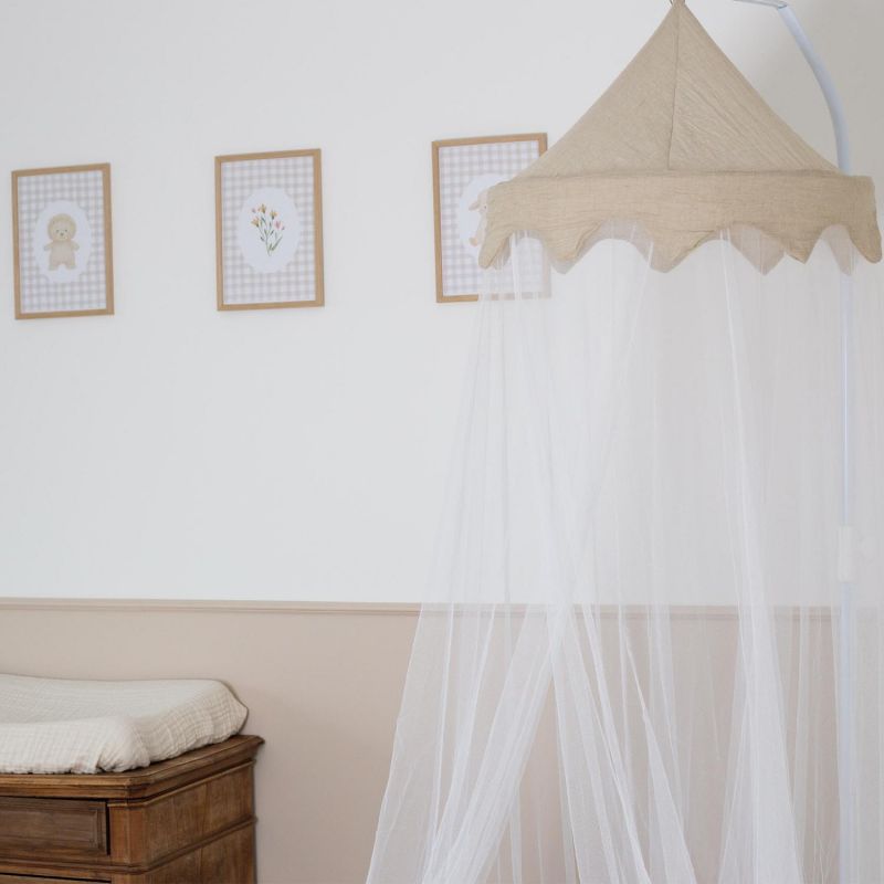 Ciel de lit moustiquaire Sable (245 cm) Trois Kilos Sept Ambiance 3