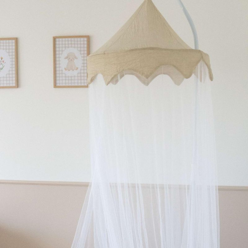 Ciel de lit moustiquaire Sable (245 cm) Trois Kilos Sept Ambiance 4