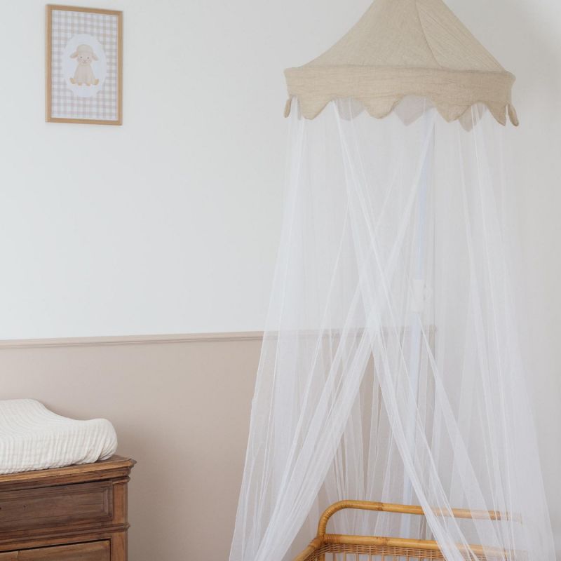 Ciel de lit moustiquaire Sable (245 cm) Trois Kilos Sept Ambiance 5