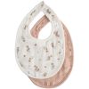 Lot de 2 bavoirs en mousseline Blush-Pink Floral Mushie Produit 1