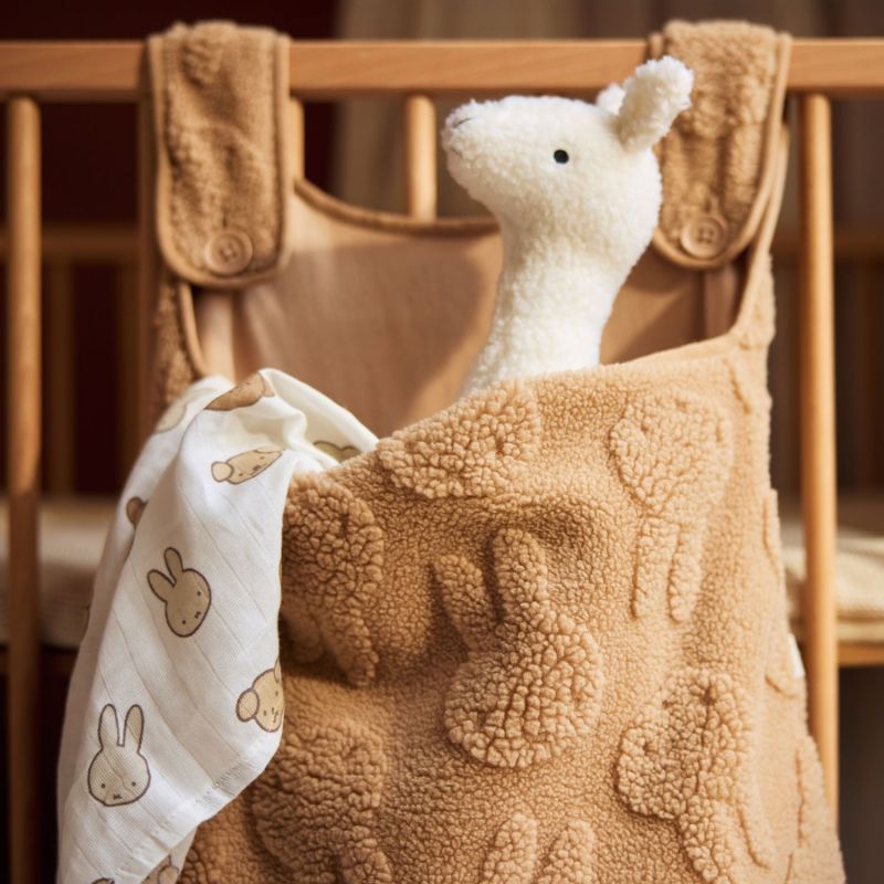 Sac de rangement Miffy Jacquard Teddy Biscuit Jollein Ambiance 5