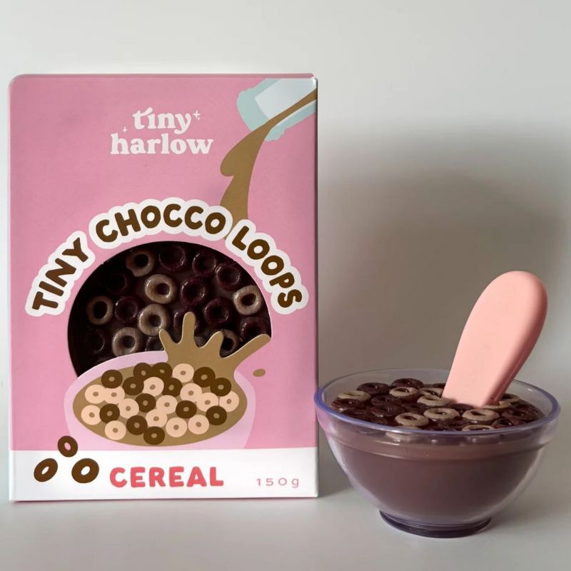 Bol de Céréales Chocolat pour poupée Tiny Harlow Ambiance 4