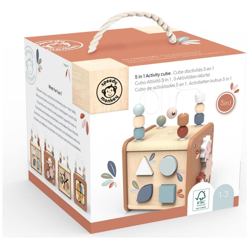 Cube d'activités en bois Speedy Monkey Packaging 7