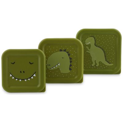Lot de 3 boîtes à goûter Mr. Dino