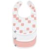 Lot de 3 bavoirs naissance GOTS Happy Fruits pêche Lässig Produit 1