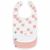 Variation Blanc, rose du produit Lot de 3 bavoirs naissance GOTS Happy Fruits pêche de la marque Lässig 