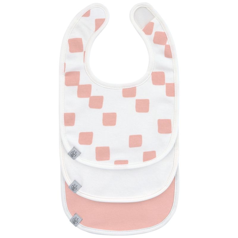 Lot de 3 bavoirs naissance GOTS Happy Fruits pêche Lässig Produit 1