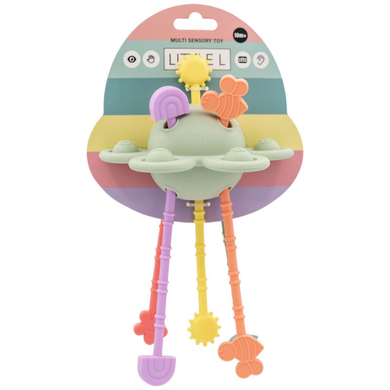 Jouet d'éveil et de dentition en silicone Jardin Sensoriel Little L Packaging 6