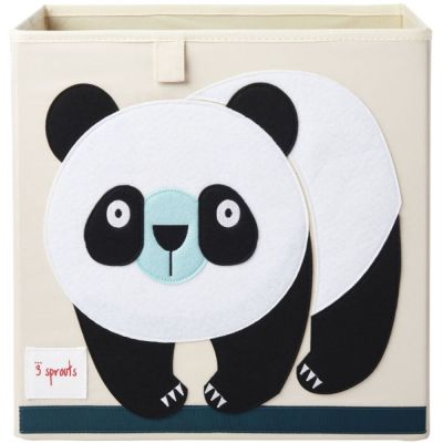 Cube de rangement Panda (33,5 x 33,5 cm)  par 3 sprouts