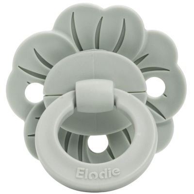 Sucette symétrique en silicone Binky Bloom Mineral Green (3 mois et +) Elodie Details