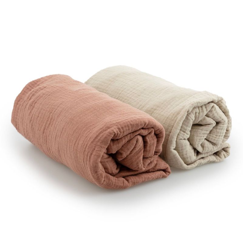 Lot de 2 draps housses Boaz (70 x 130 cm) Yunioo Produit 1