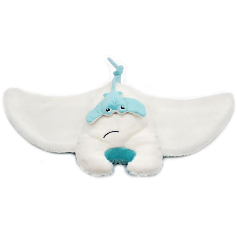 Peluche géante Mantalou la raie manta et son bébé Aqua (67 cm) Les Déglingos Produit 4
