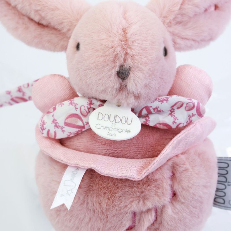 Peluche musicale Lapin Doudou rose (20 cm) Doudou et Compagnie Ambiance 6