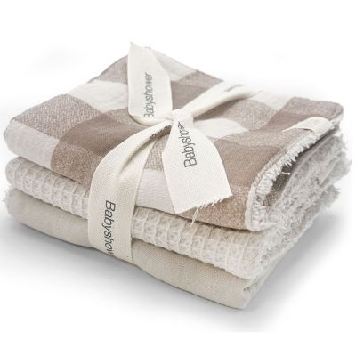 Lot de 3 lingettes Vichy Caramel (28 x 28 cm) Babyshower