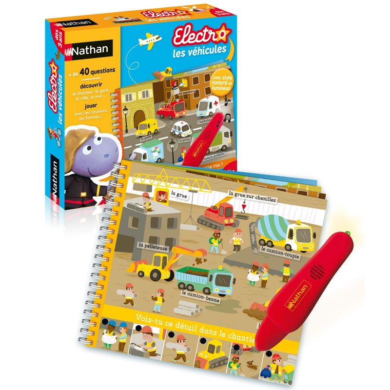 Livre-jeu Electro Les véhicules Nathan