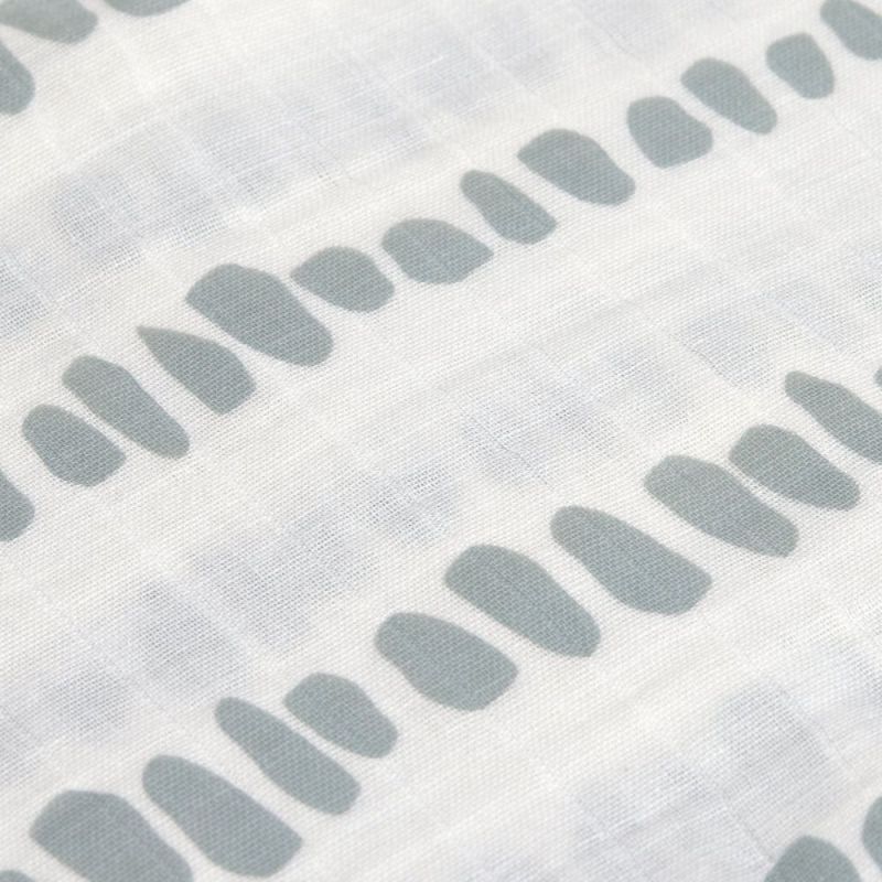 Lot de 3 langes en mousseline Pointillés gris argenté (60 x 60 cm) Lässig Produit 5