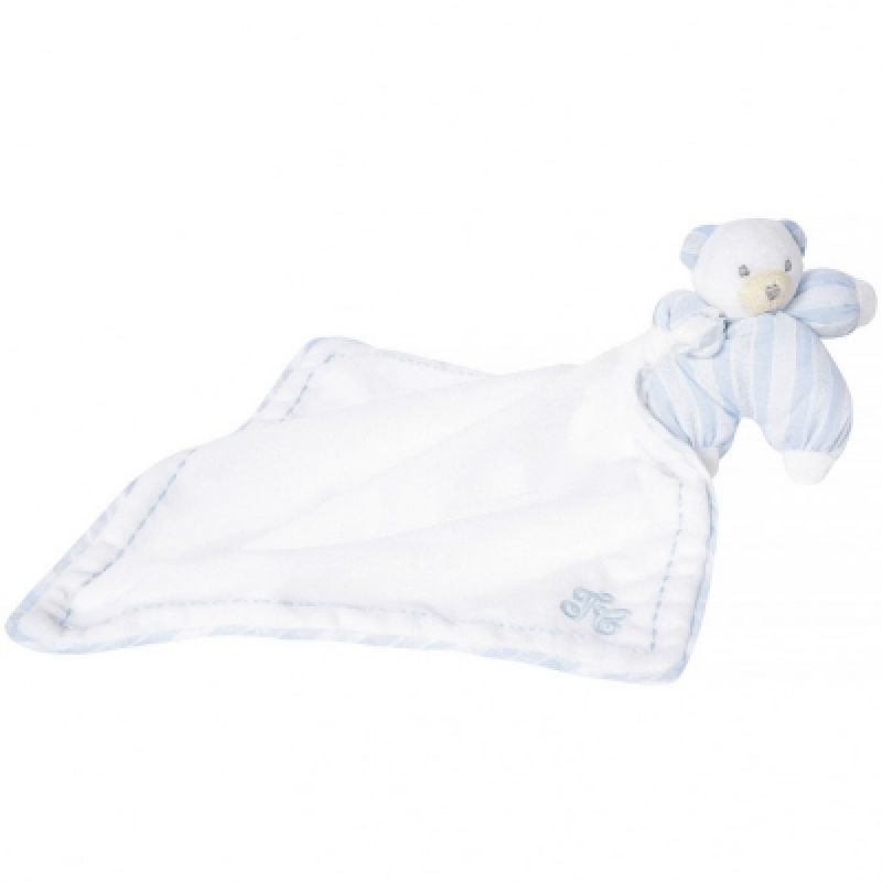 Doudou peluche Prosper l'ours polaire bleu Tartine et Chocolat
