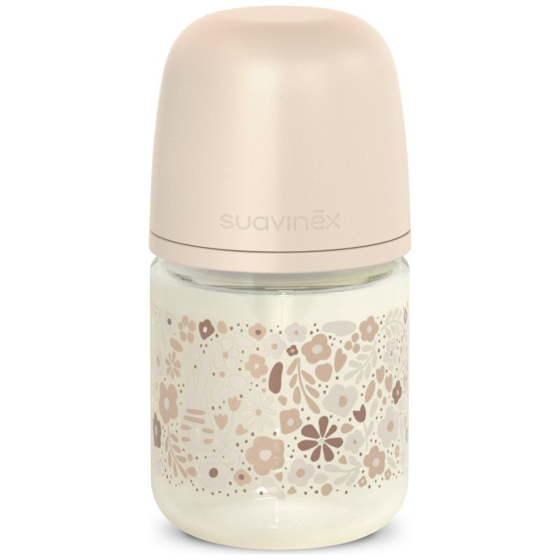 Biberon verre tétine SXPro S Wonderland Liberty beige (120 ml) Suavinex Produit 1