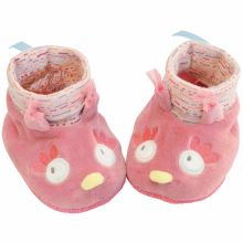 Chaussons chouette Mademoiselle et Ribambelle (0-6 mois)  par Moulin Roty