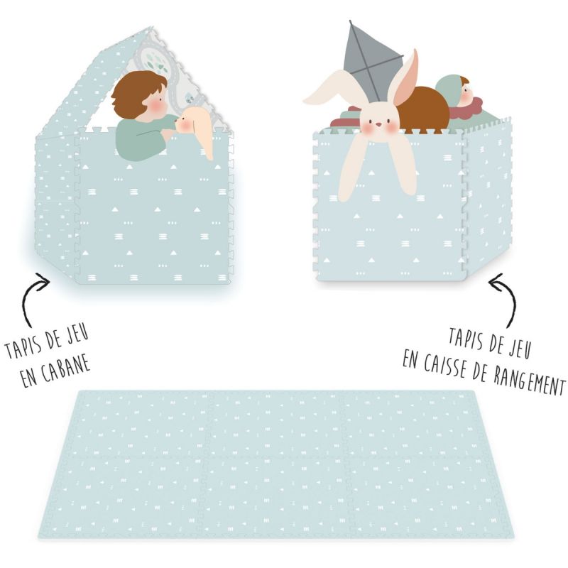 Tapis de jeu réversible 2 en 1 Tiloo Road (120 x 180 cm) Play&Go Produit 6