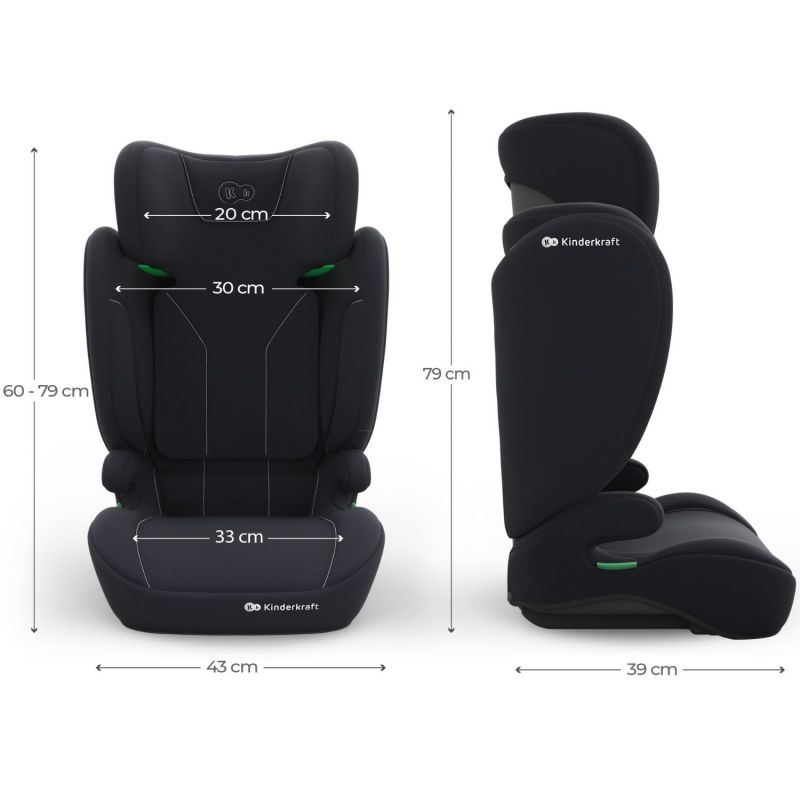 Siège auto évolutif I-Spark 2 Plus i-Size Black (groupe 2-3) Kinderkraft Produit 8