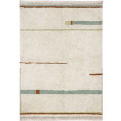 Tapis lavable Lanes vintage blue (140 x 200 cm) - Lorena Canals