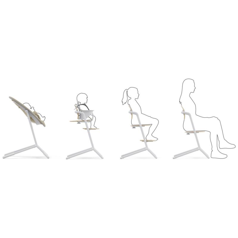 Chaise haute évolutive 4 in 1 Lemo 2 Sand White Cybex Produit 6