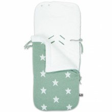 Nid d'ange passe-sangle Star vert menthe et blanc (40 x 86 cm)  par Baby's Only