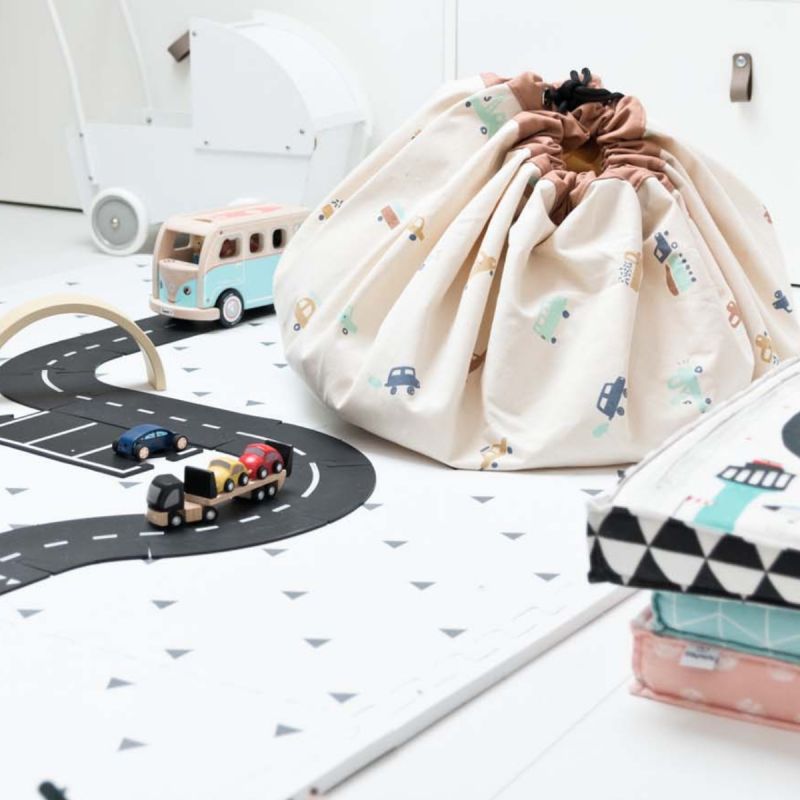Sac à jouets 2 en 1 Noomad Original Big Cars Play&Go Ambiance 4