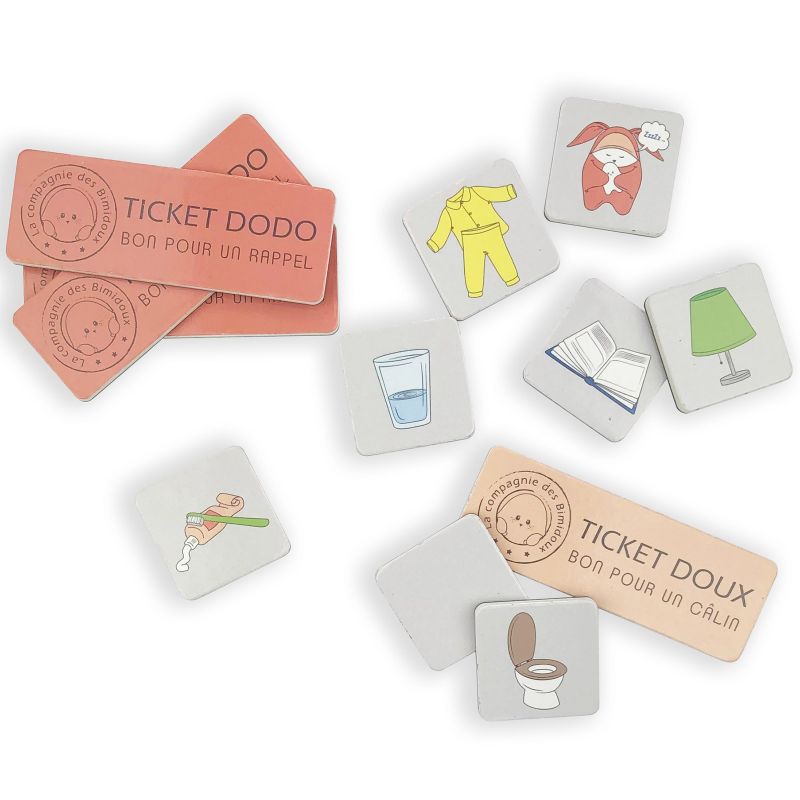 Magnets pour tableau éducatif Tout-doux liste Pour un dodo apaisé Mimi Bergamote
