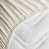 Drap housse en coton bio Ecru (45 x 90 cm) Kadolis Produit 3